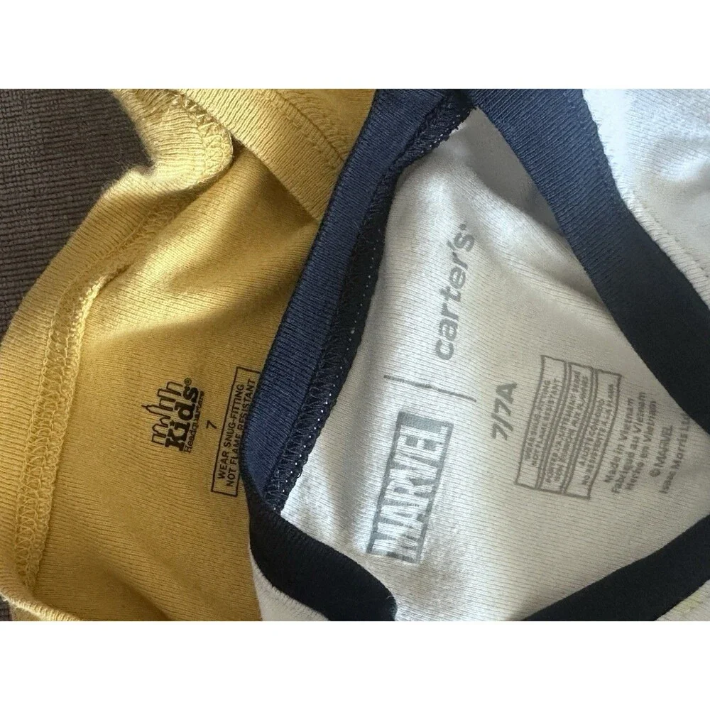 Carters Boys Cotton Tops Set of 3 Size 7